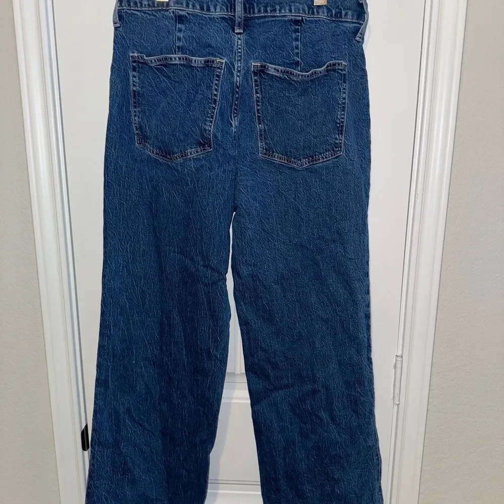 J.‎ Crew Straight Leg Blue Jeans full length wide leg